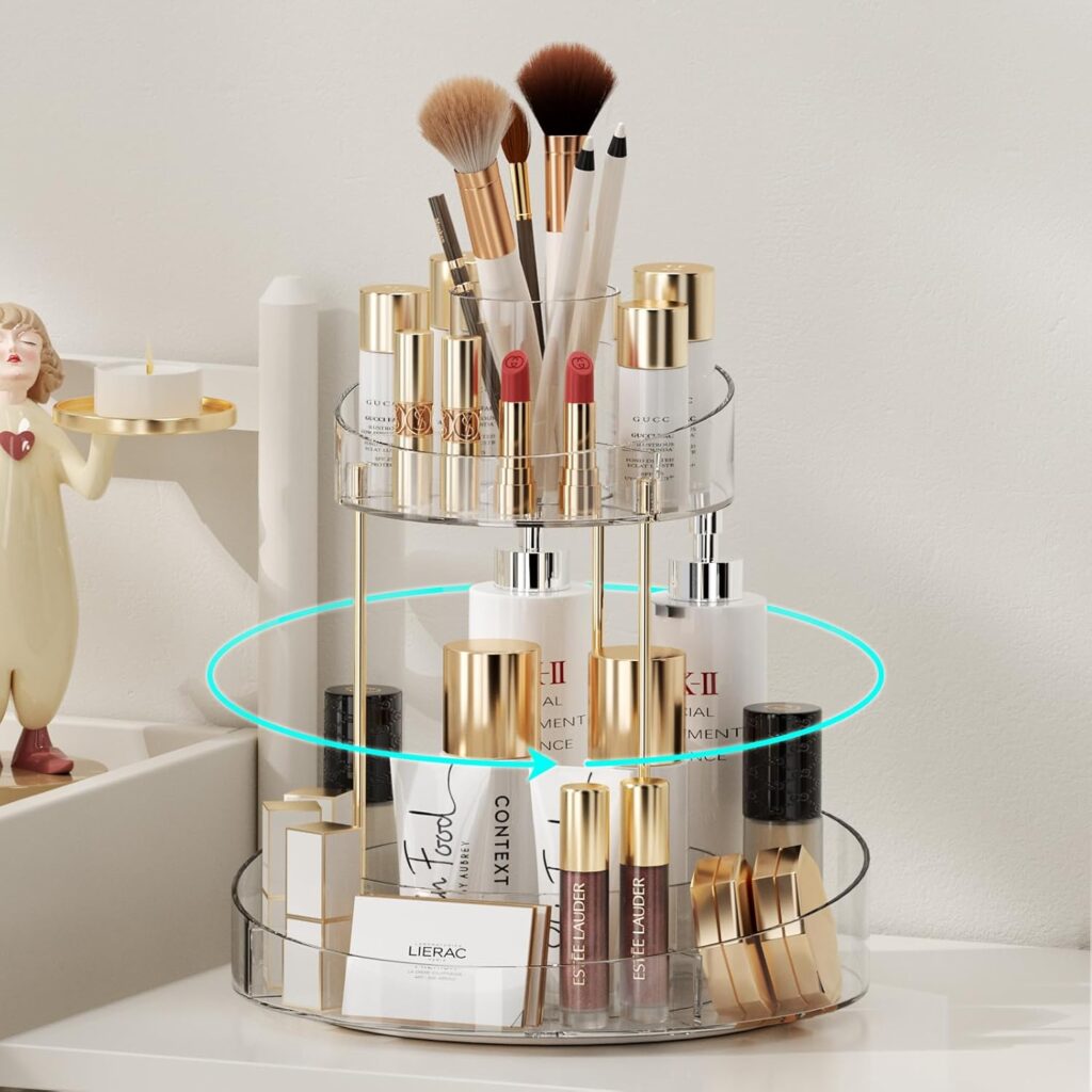 rotating makeup organize