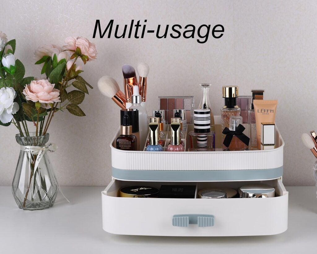 Countertop Makeup Storage Box with Drawer